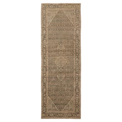 Tapis de couloir Malayer ancien, vers les années 1880