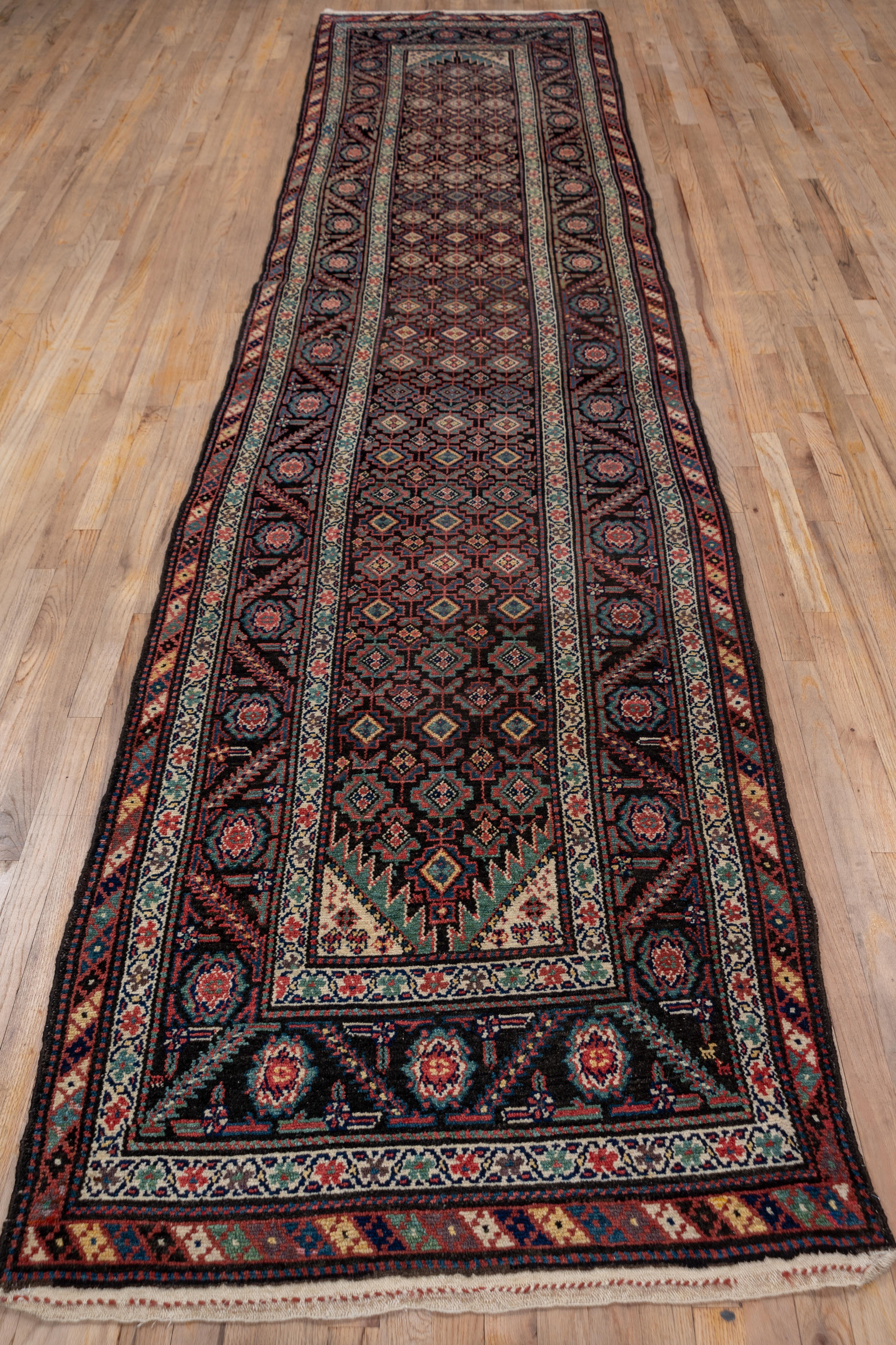 Hand-Knotted Antique Malayer Runner, circa 1900s