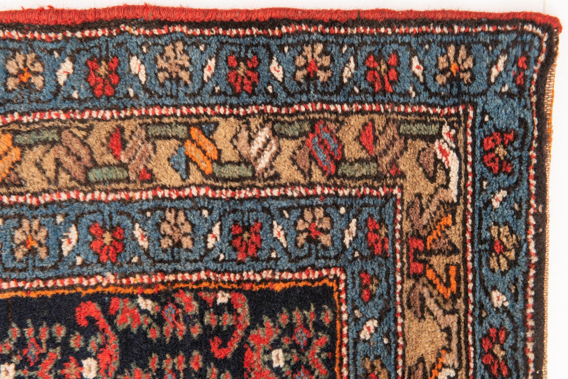 Wool Antique Malayer Runner For Sale