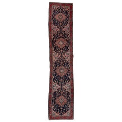 Antique Malayer Runner, Pink Field