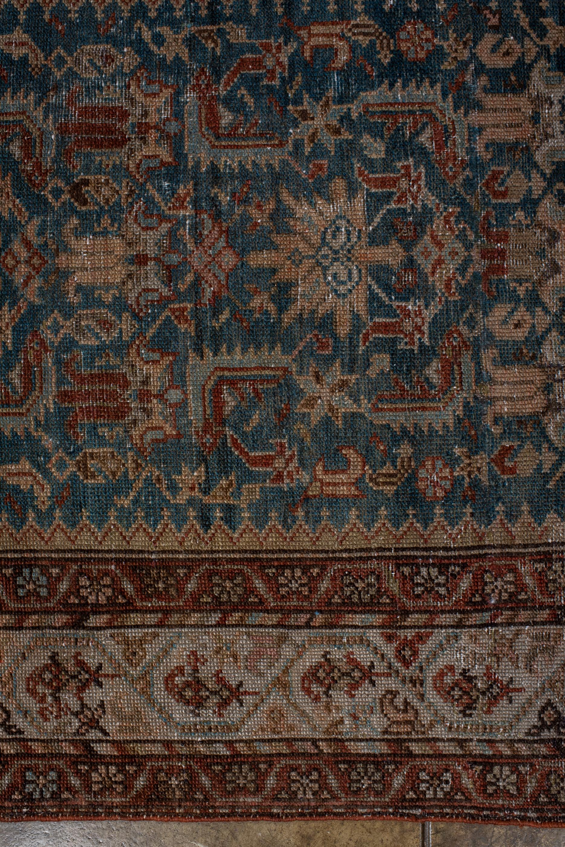 Antique Malayer Runner with Blue Field  In Good Condition In New York, NY