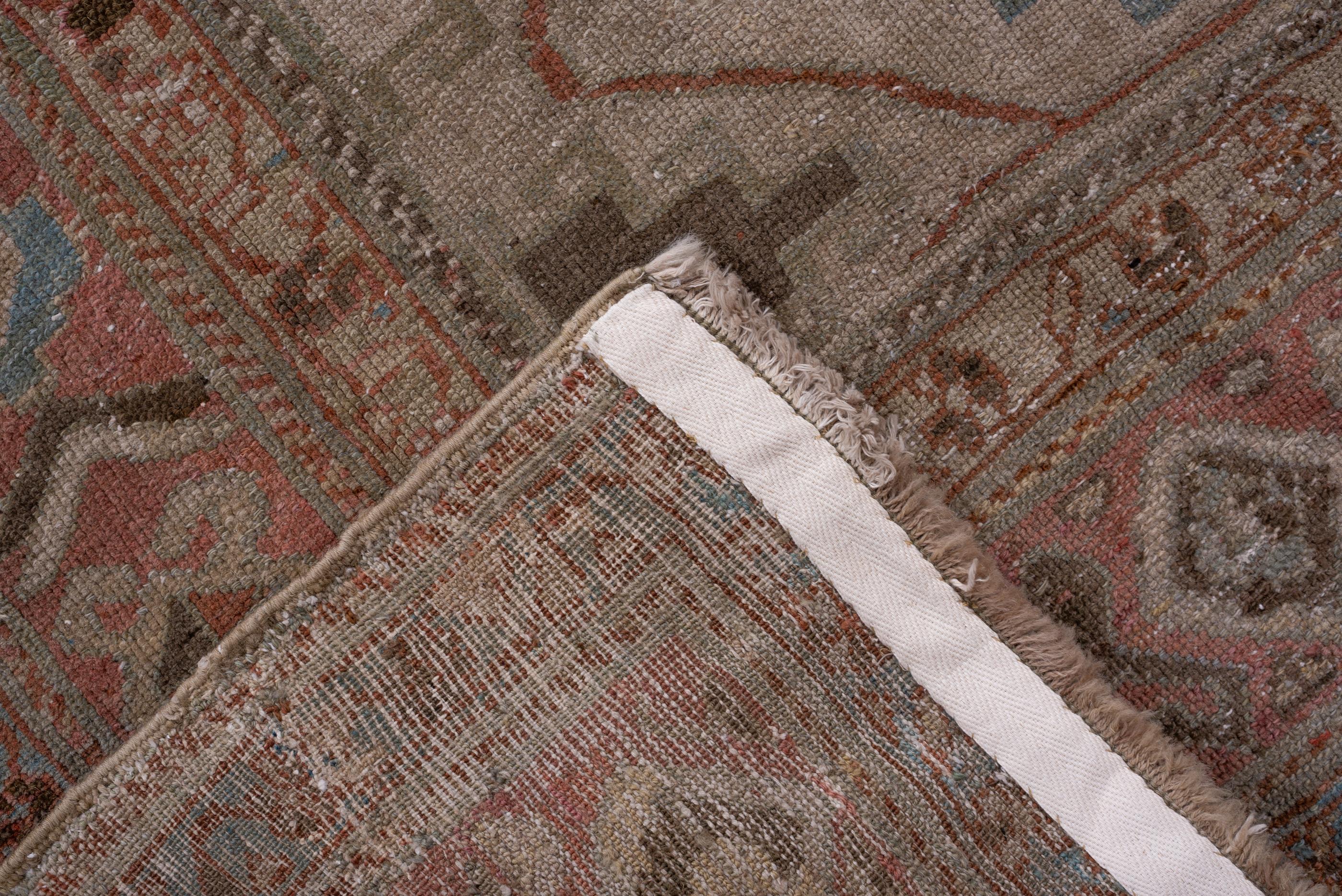20th Century Antique Malayer Runner with Camel-Tone Field  For Sale