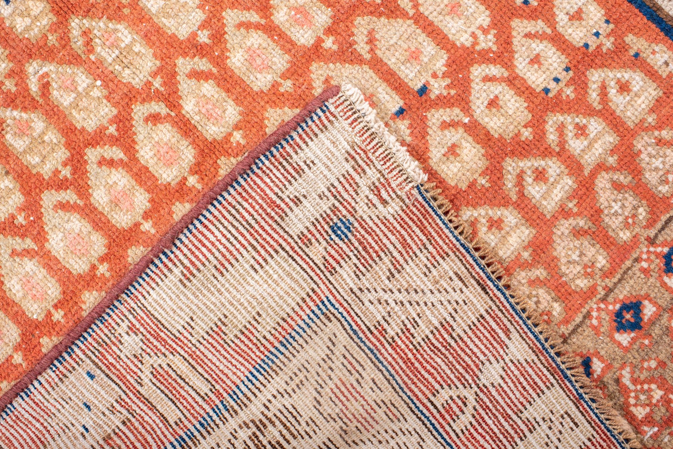 20th Century Antique Malayer Runner with Charming Boteh Design For Sale