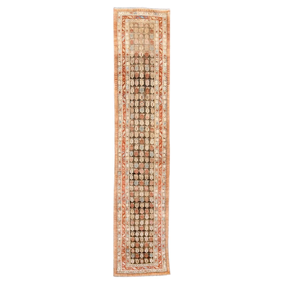 Antique Malayer Runner with Charming Floral Botehs