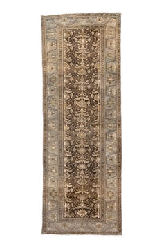 Antique Malayer Runner with Lattice Flowers