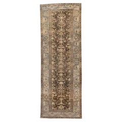 Antique Malayer Runner with Lattice Flowers