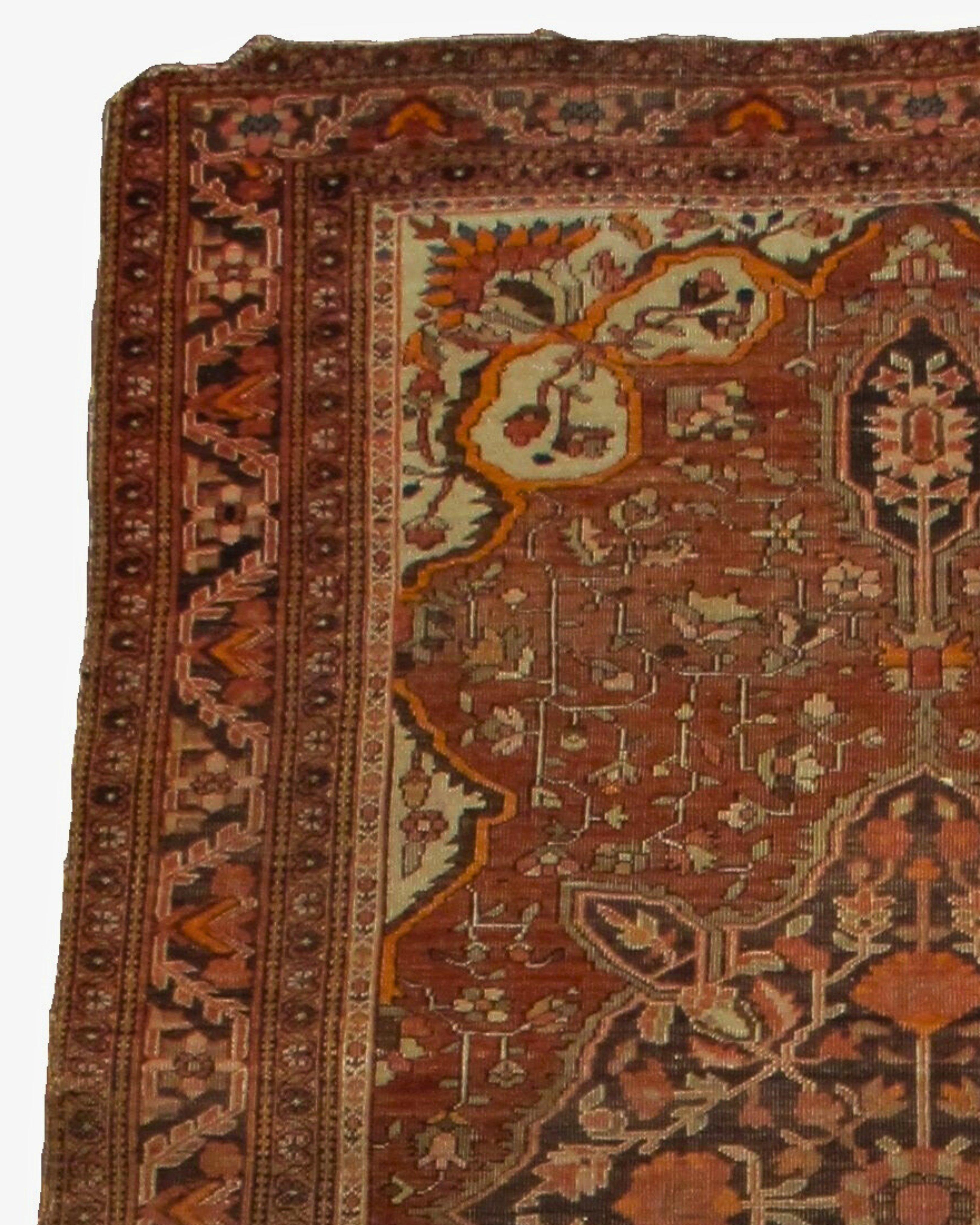 Persian Antique Malayer Sarouk Rug, Early 20th century For Sale
