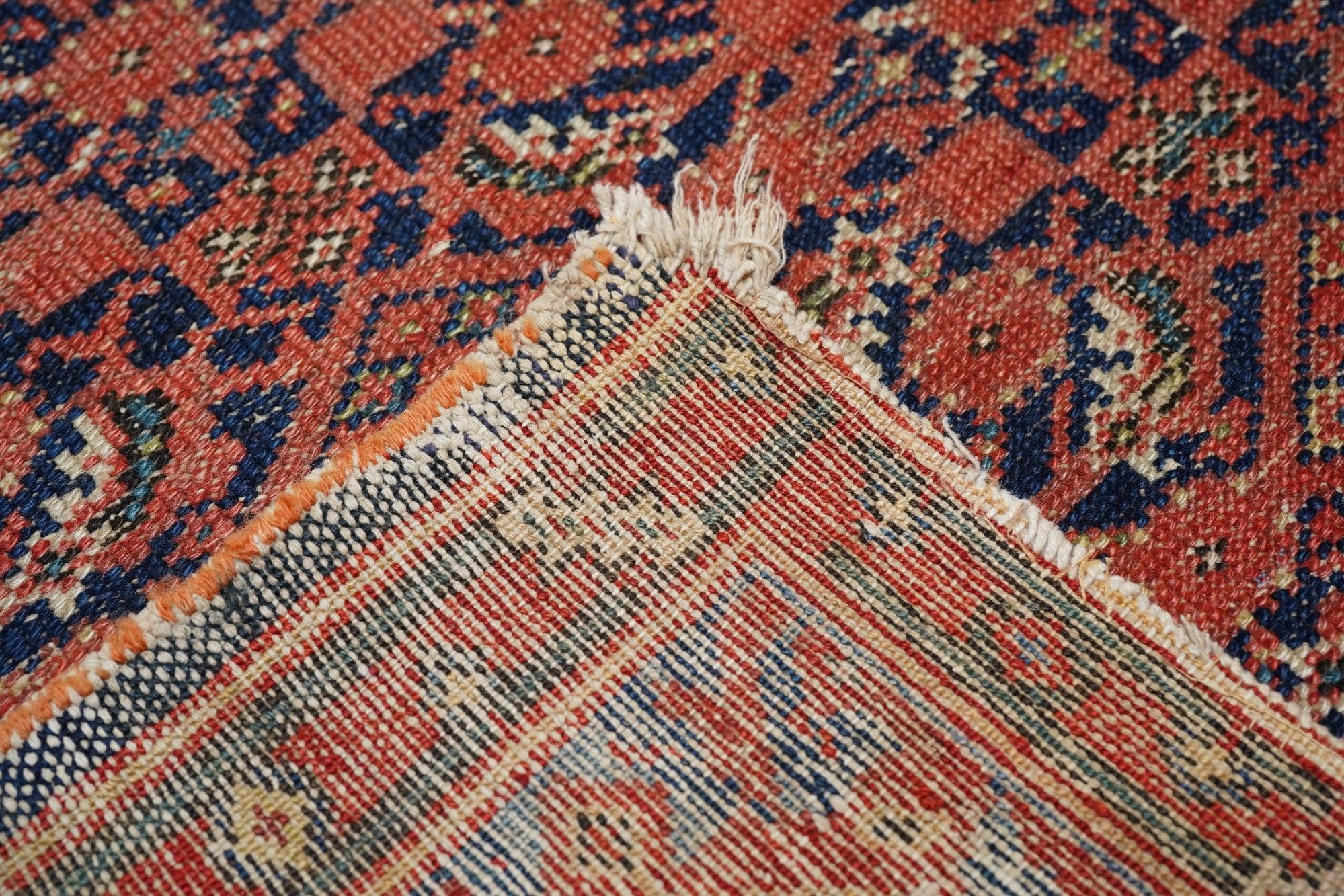 Antique Malayer Shabby Chic Rug 6'6'' x 12'8'' For Sale 3