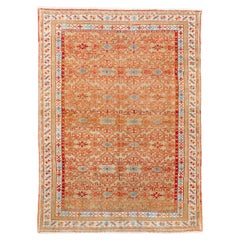 Antique Malayer Style Rug with Geometric Allover Design