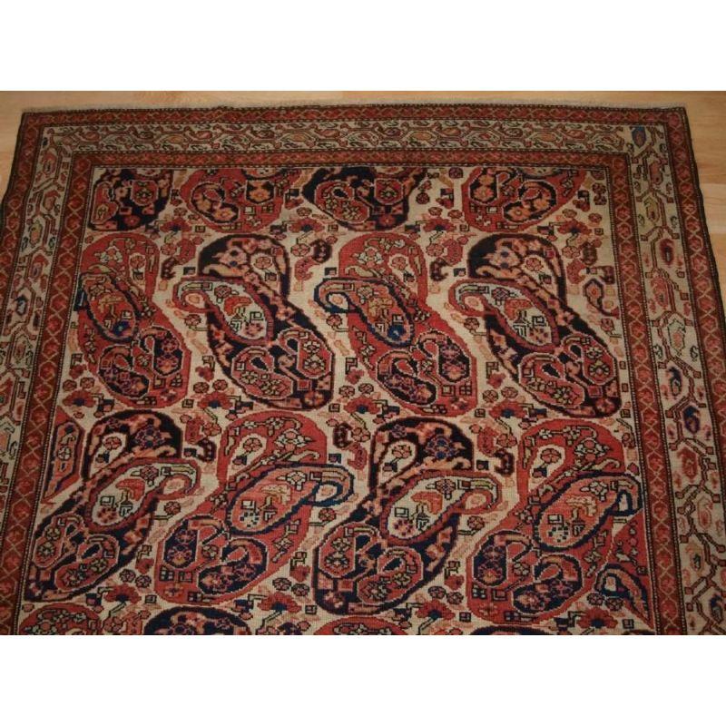 Hand-Knotted Antique Malayer Village Rug with Mother Child Boteh Design, circa 1900 For Sale