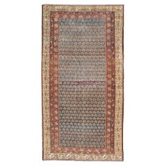 Antique Malayer With All-Over Paisley Design on a Blue Field 3'5"x7'0"