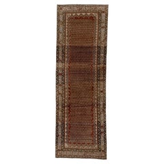 Antique Malayer with Brick Red Field and Boteh Design