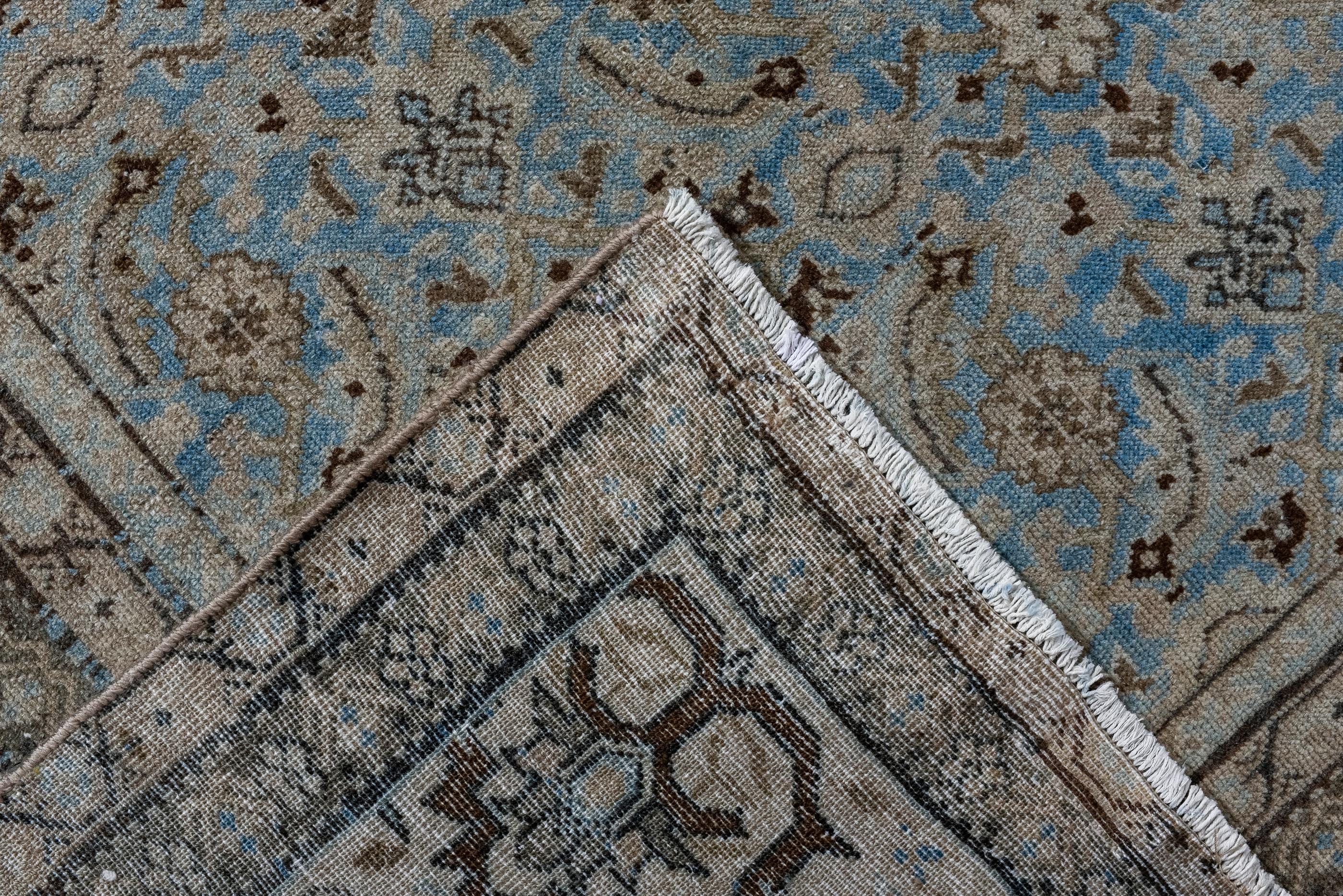 20th Century Antique Malayer with Light Blue Ground and Herati Design  For Sale