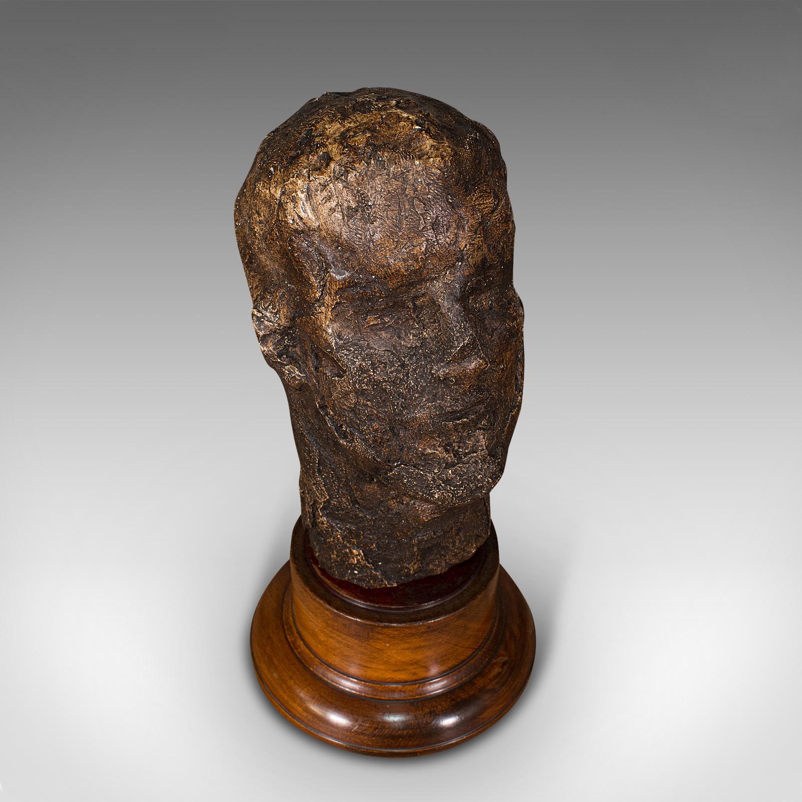 Antique Male Portrait Bust, Continental, Plaster, Sculpture, Victorian, C.1860 2