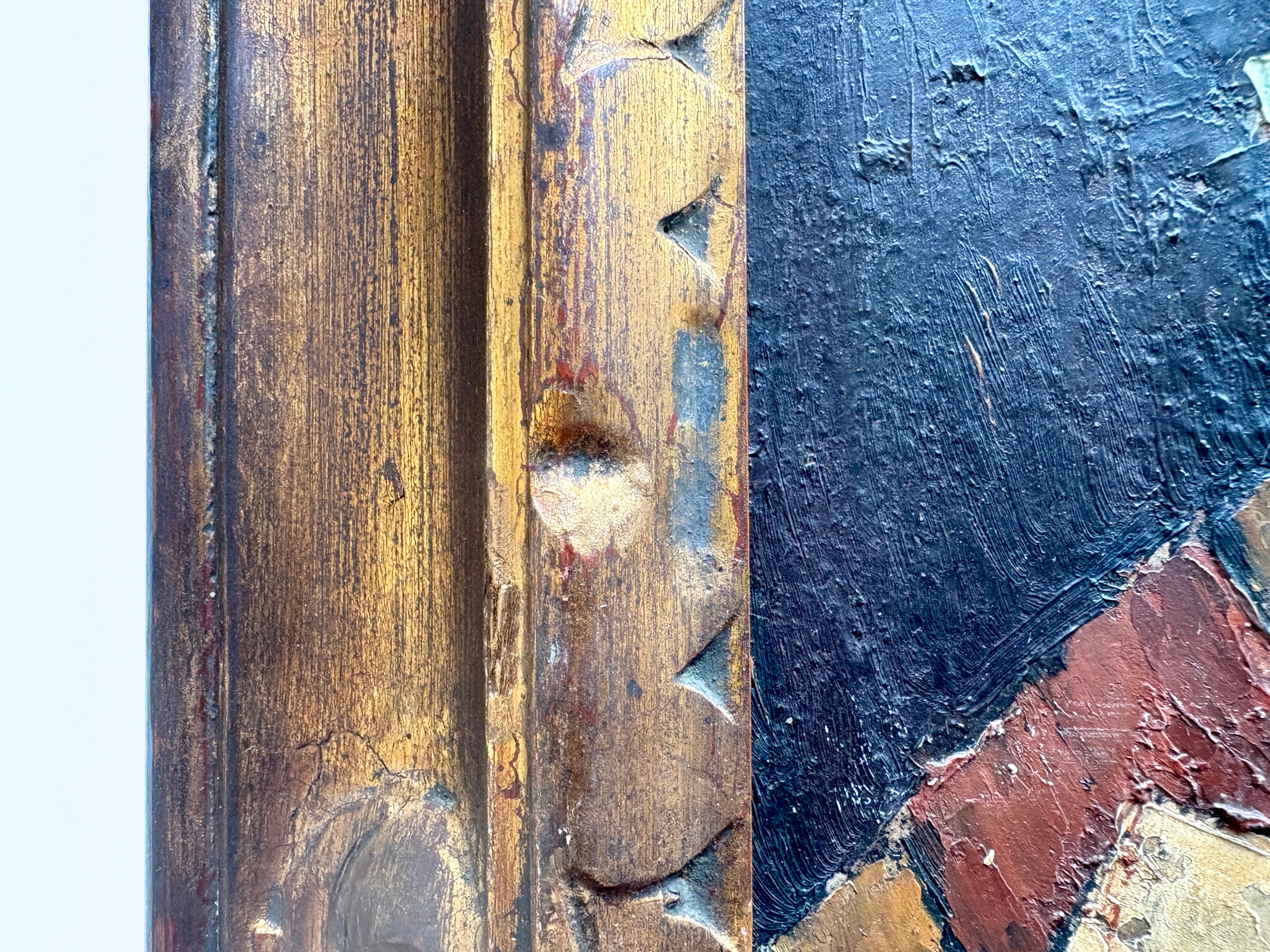 Ancienne peinture à l'huile maltaise d'une nature morte florale datée de 1923 en vente 3