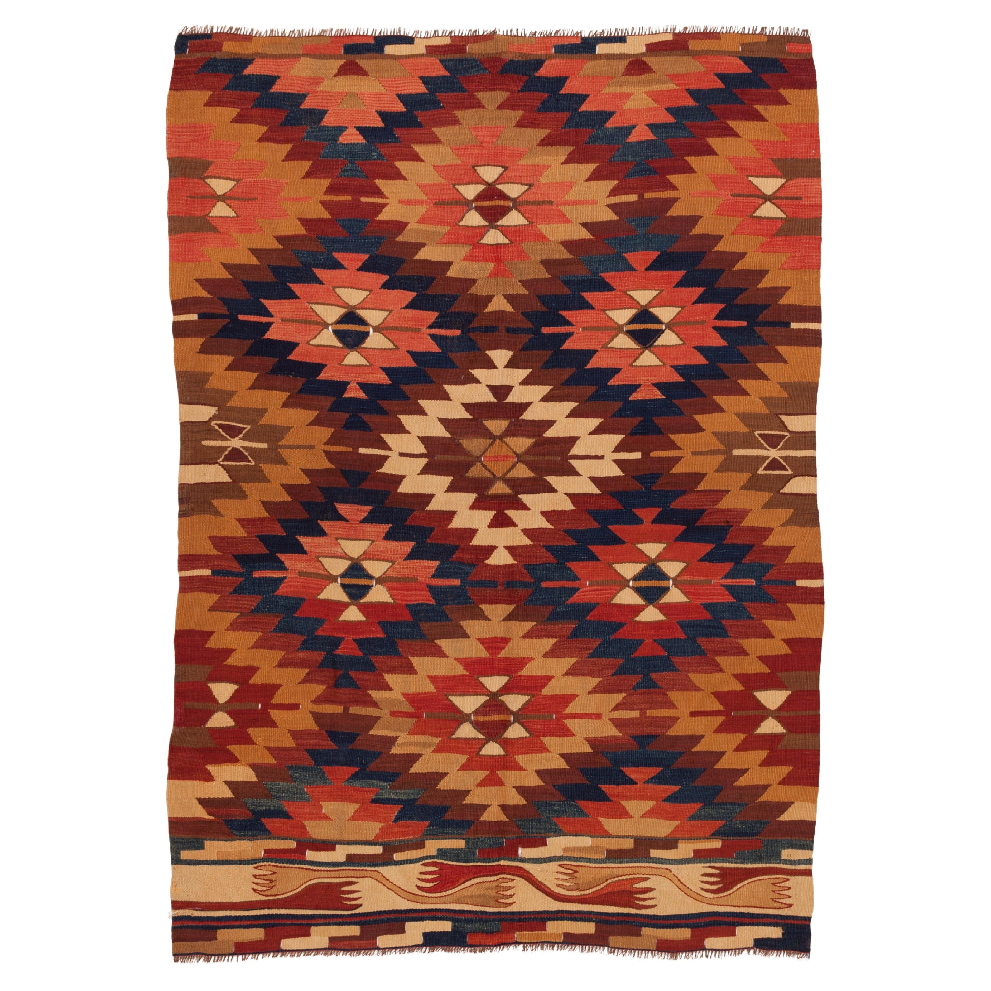 Antiguo Manastir Kilim Noroeste Anatolia Alfombra antigua Alfombra turca