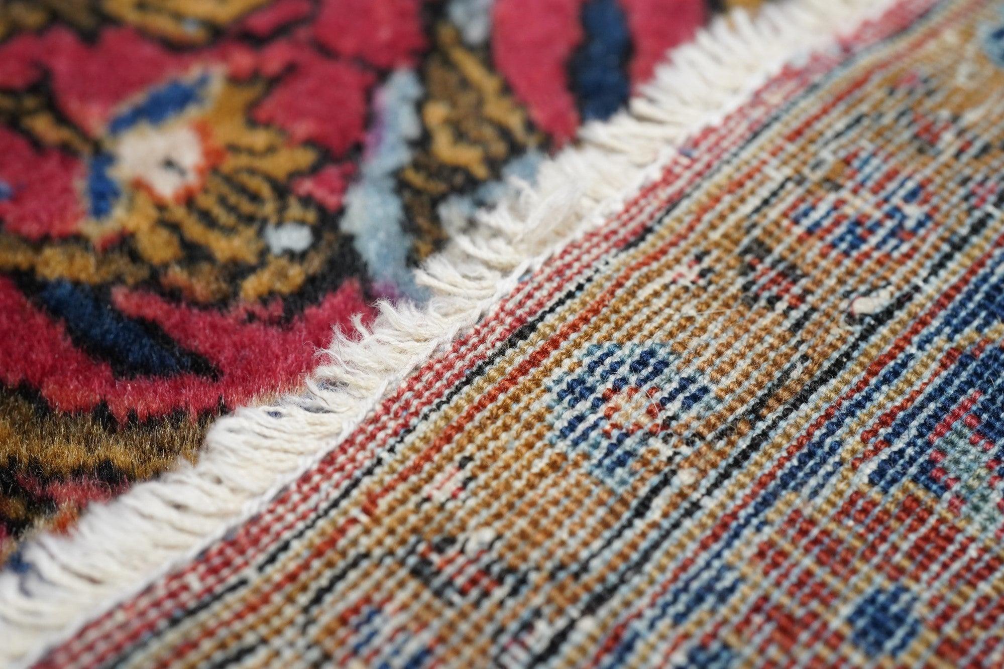 Tapis de couloir Kashan en laine Manchester antique 1'10'' x 9'11'' en vente 3