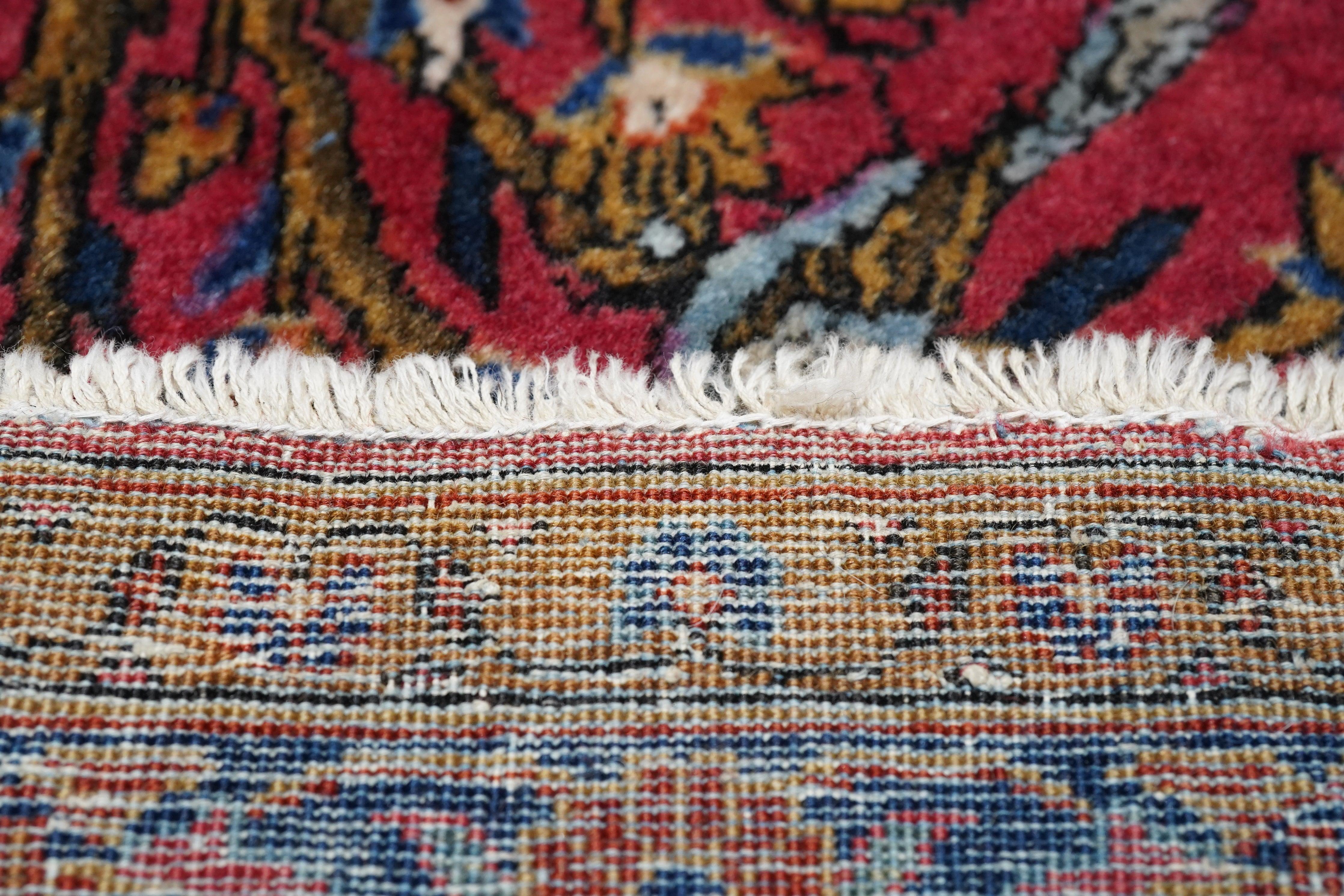 Tapis de couloir Kashan en laine Manchester antique 1'10'' x 9'11'' en vente 2