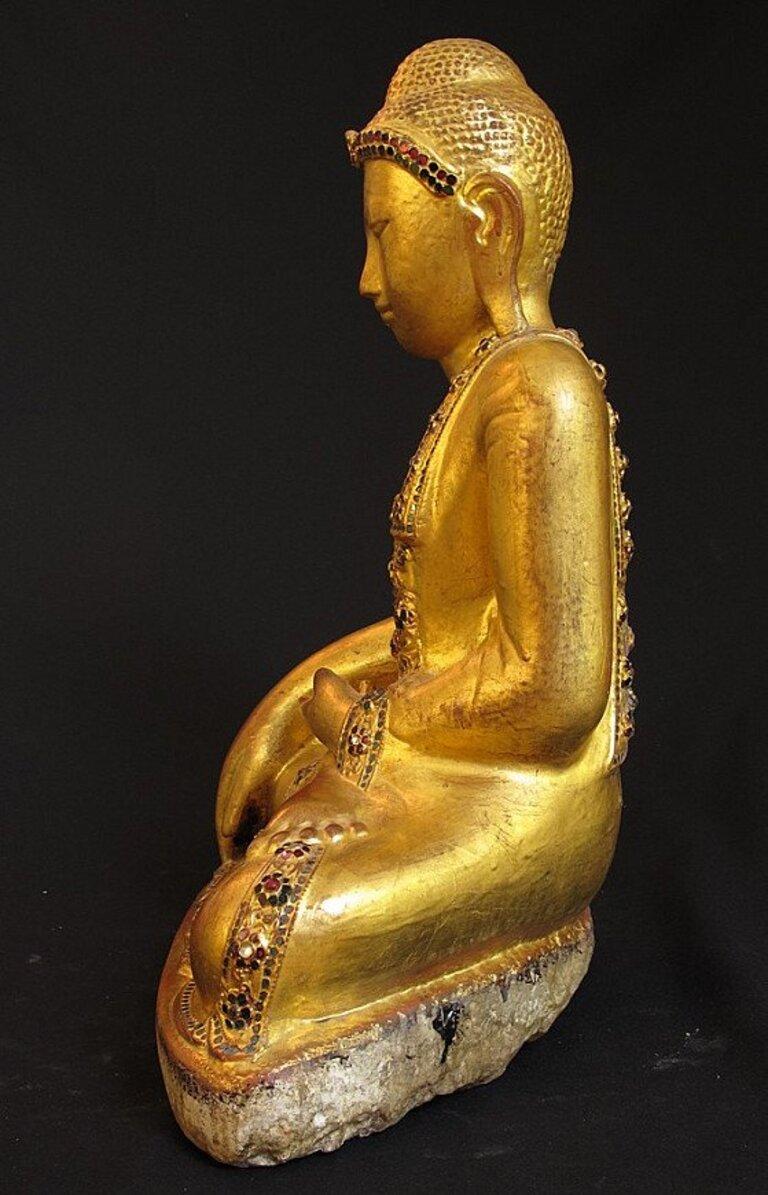 Burmese Antique Mandalay Buddha from Burma For Sale