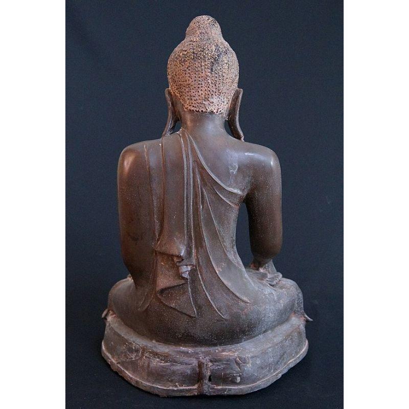 Antique Mandalay Buddha from, Burma In Good Condition For Sale In DEVENTER, NL