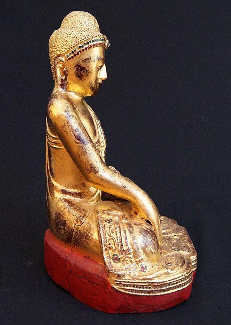 19th Century Antique Mandalay Buddha from Burma For Sale