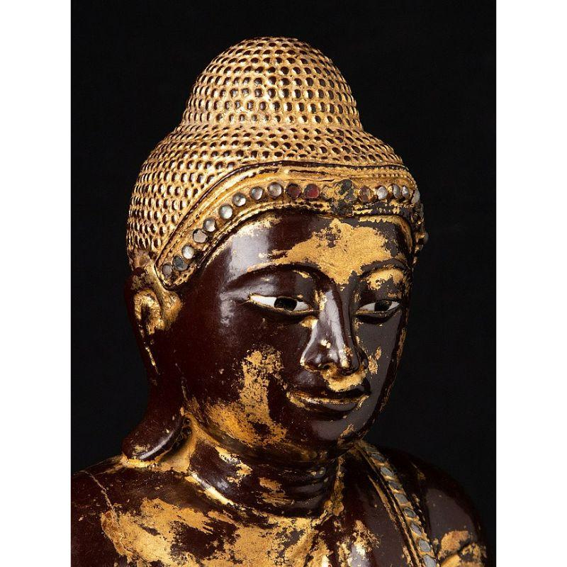 Antique Mandalay Buddha Statue from Burma For Sale 4