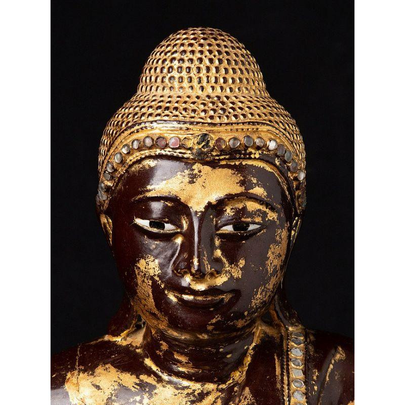 Antique Mandalay Buddha Statue from Burma For Sale 5
