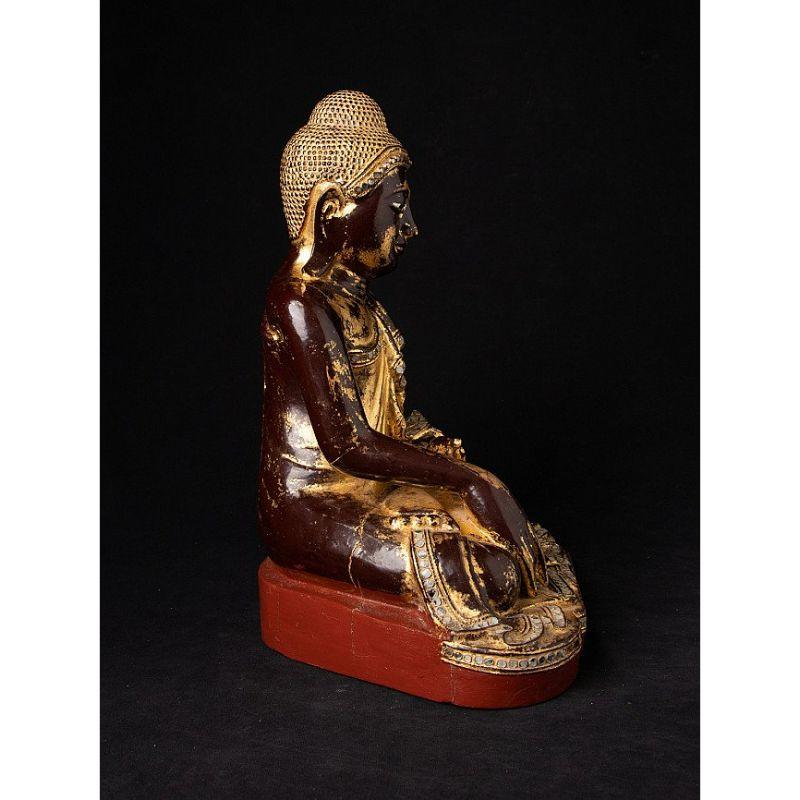 19th Century Antique Mandalay Buddha Statue from Burma For Sale