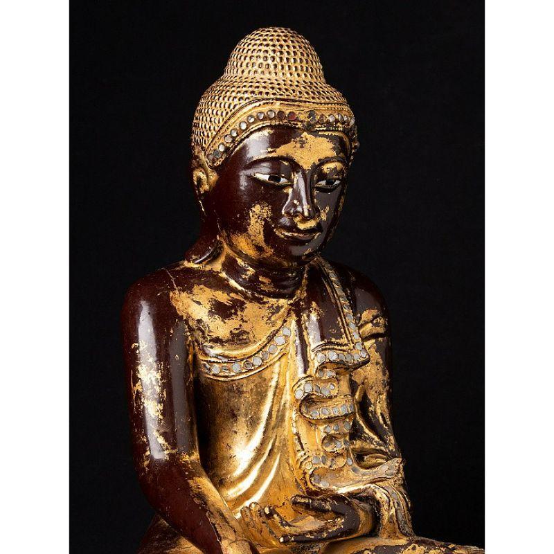 Antique Mandalay Buddha Statue from Burma For Sale 1