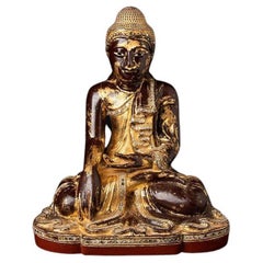 Antike Mandalay-Buddha-Statue aus Birma  Original-Buddhas