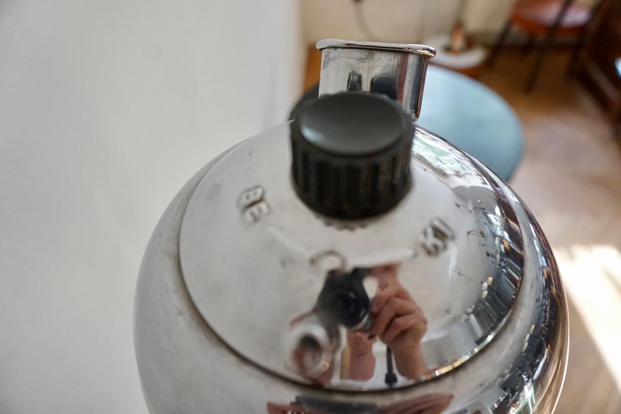Antica teiera in vetro mandarino di Elekthermax, anni '40, Ungheria Bauhaus In condizioni buone in vendita a  Budapest, HU