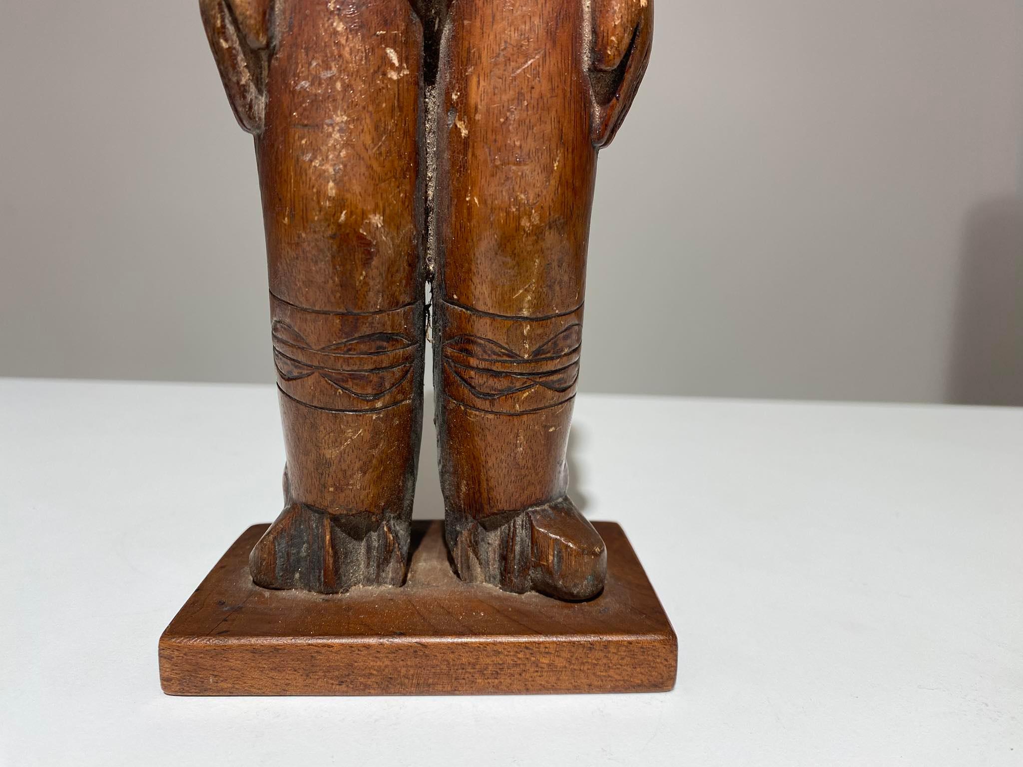 Antique Mangbetu tribe female Statue - DR Congo Region Uele - 19th century For Sale 3