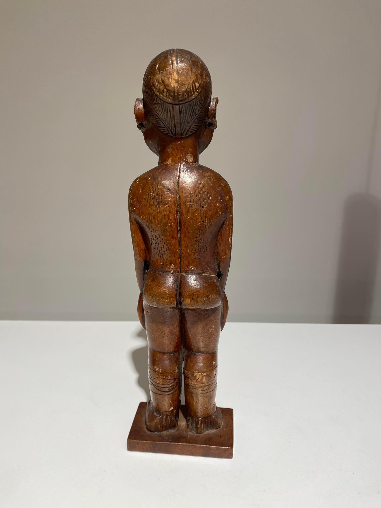 Congolese Antique Mangbetu tribe female Statue - DR Congo Region Uele - 19th century For Sale