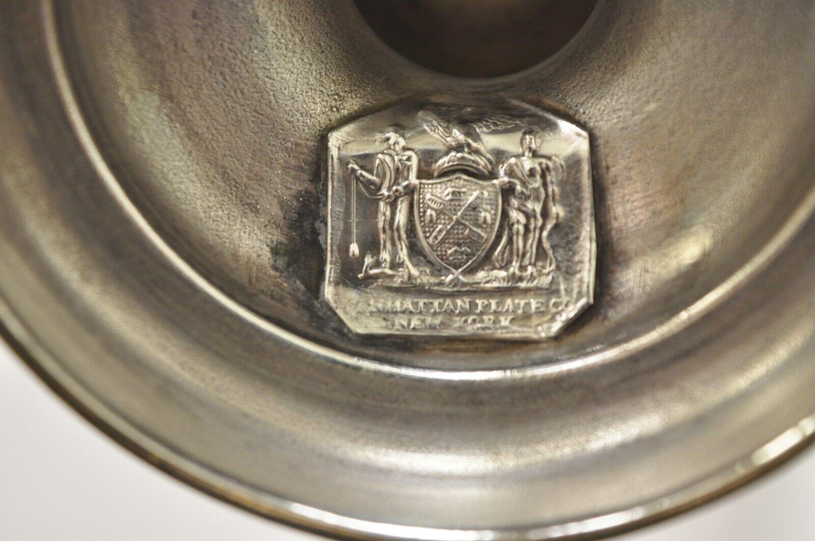Antikes versilbertes Teeservice „July 4th 1861“ von Manhattan Plate Co, 5 Teile im Angebot 4