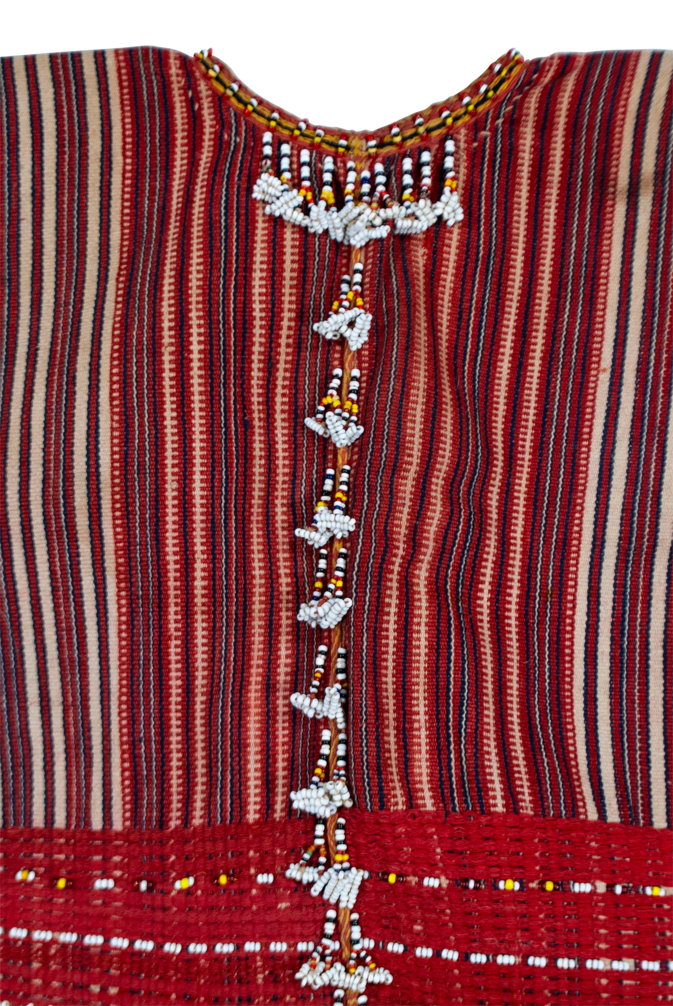 Hand-Woven Antique Man’s Ceremonial Beaded Vest (Kuton), Gadding, Philippines For Sale