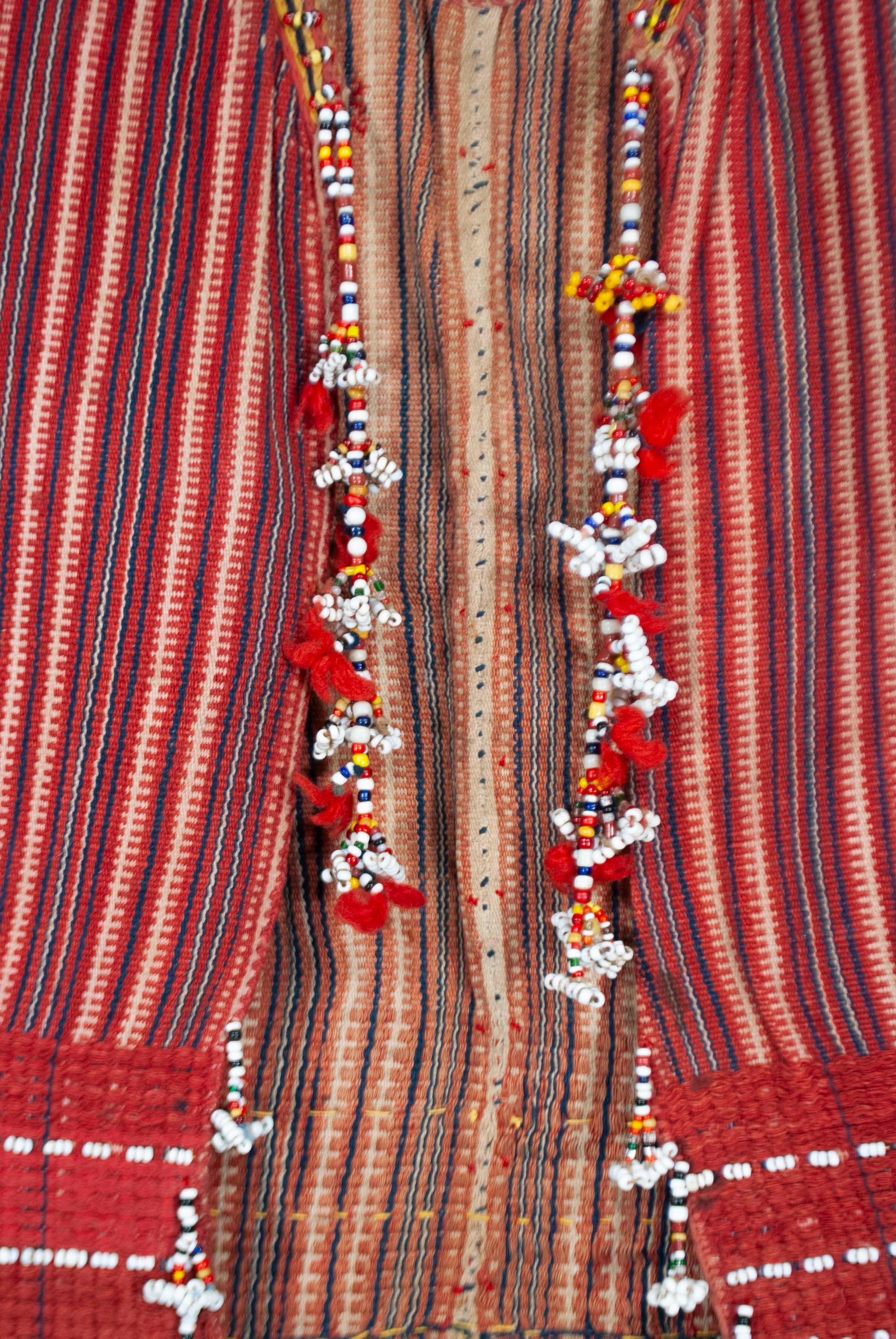 20th Century Antique Man’s Ceremonial Beaded Vest (Kuton), Gadding, Philippines For Sale