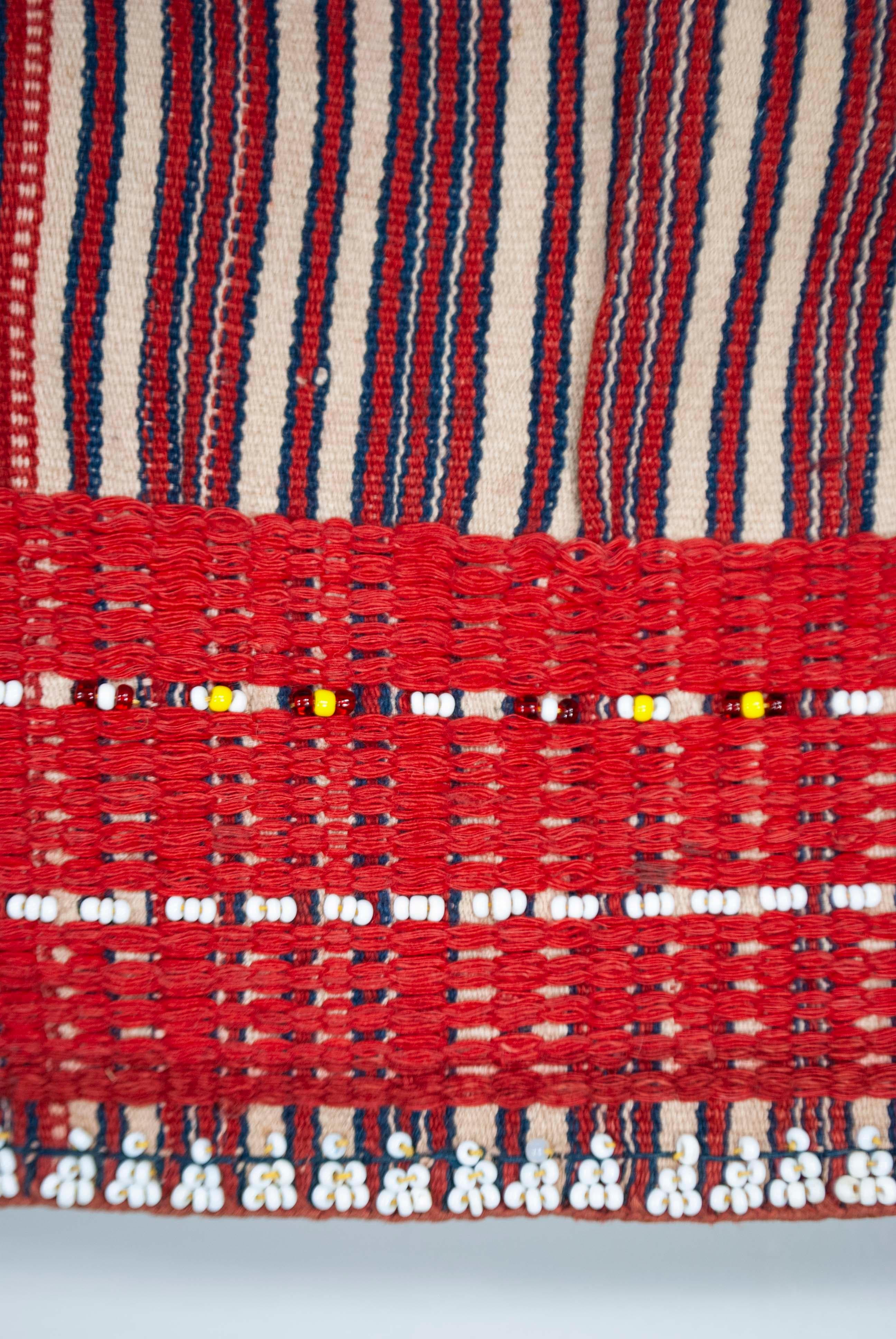 Cotton Antique Man’s Ceremonial Beaded Vest (Kuton), Gadding, Philippines For Sale