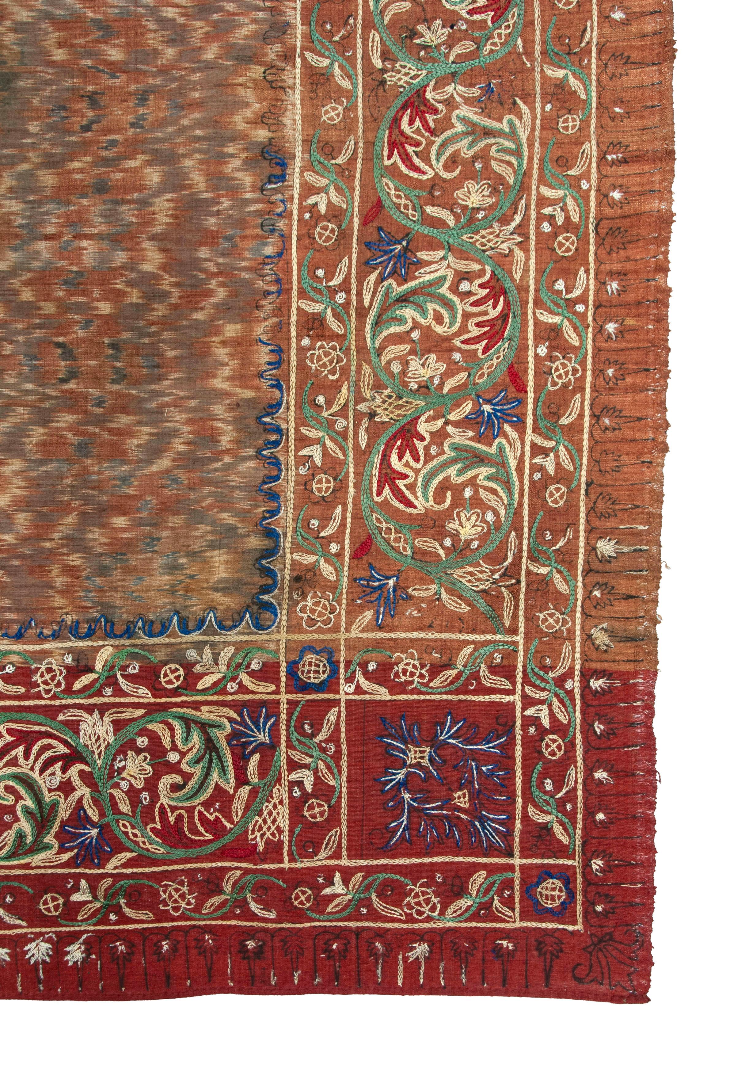 Vegetable Dyed Antique Man's Ceremonial Head Cloth (Iket Kepala), South Sumatra For Sale