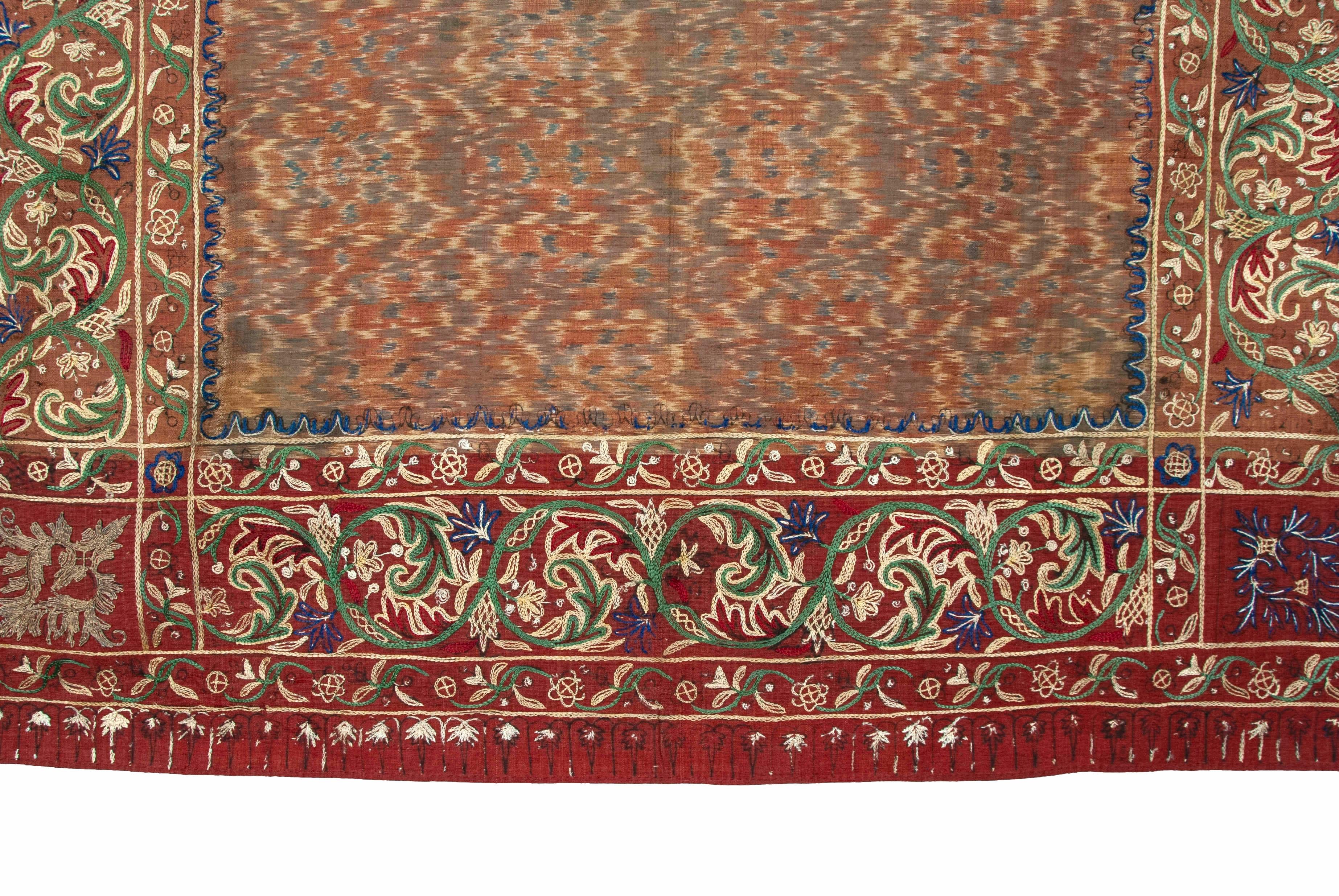 19th Century Antique Man's Ceremonial Head Cloth (Iket Kepala), South Sumatra For Sale