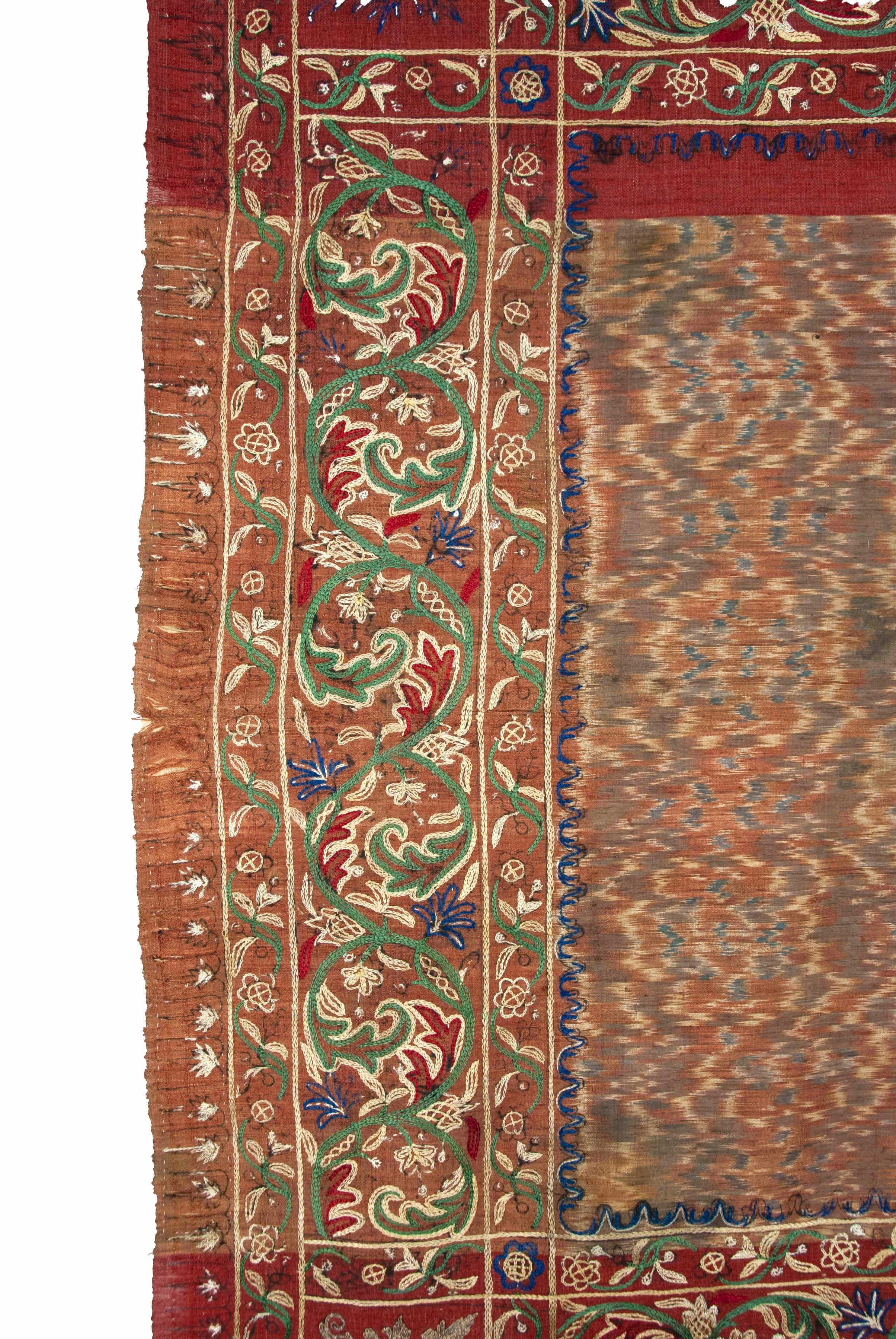 Silk Antique Man's Ceremonial Head Cloth (Iket Kepala), South Sumatra For Sale