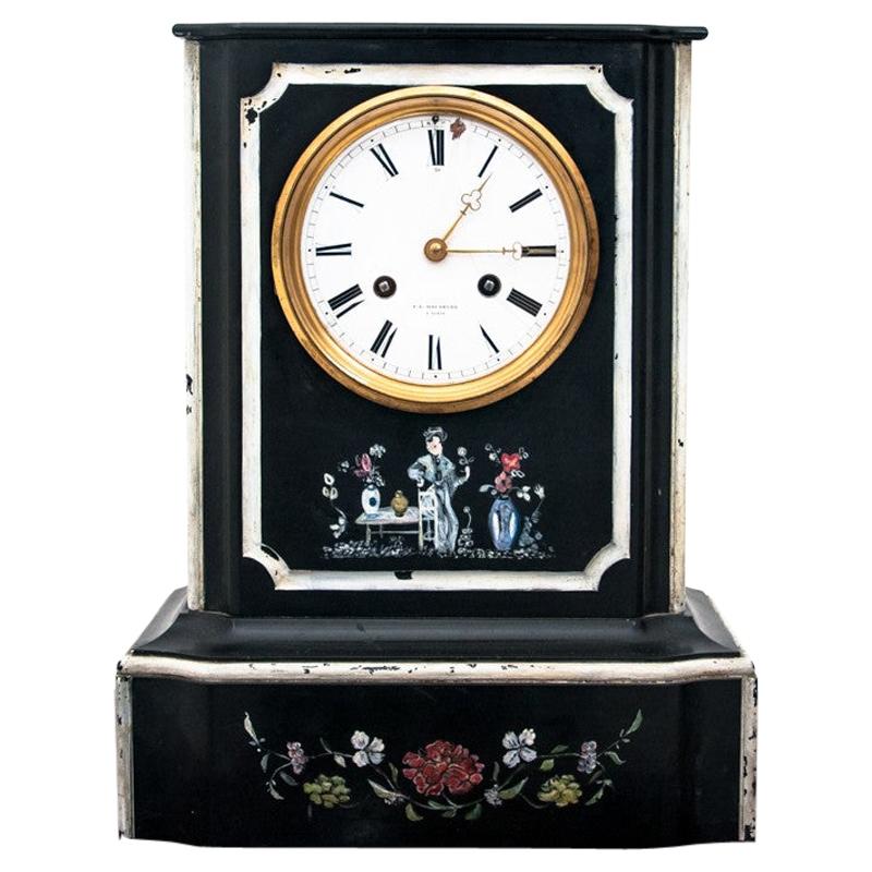 Viennse Biedermeier Dedicated Emperor Mantel Clock For Sale at 1stDibs
