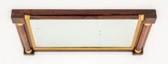 Antique Mantle Mirror, Rosewood and Gilt