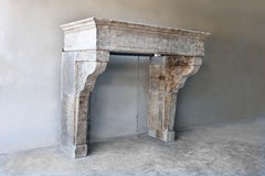 Antique Mantle Surround of the 19th Century in Style of Campagnarde