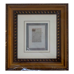 Antique Manuscript Leaf from a Book of Hours 1500