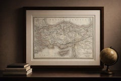 Antique Map Asia Minor Turkey Levant, Lapie 1838 – Hand Colored Engraving