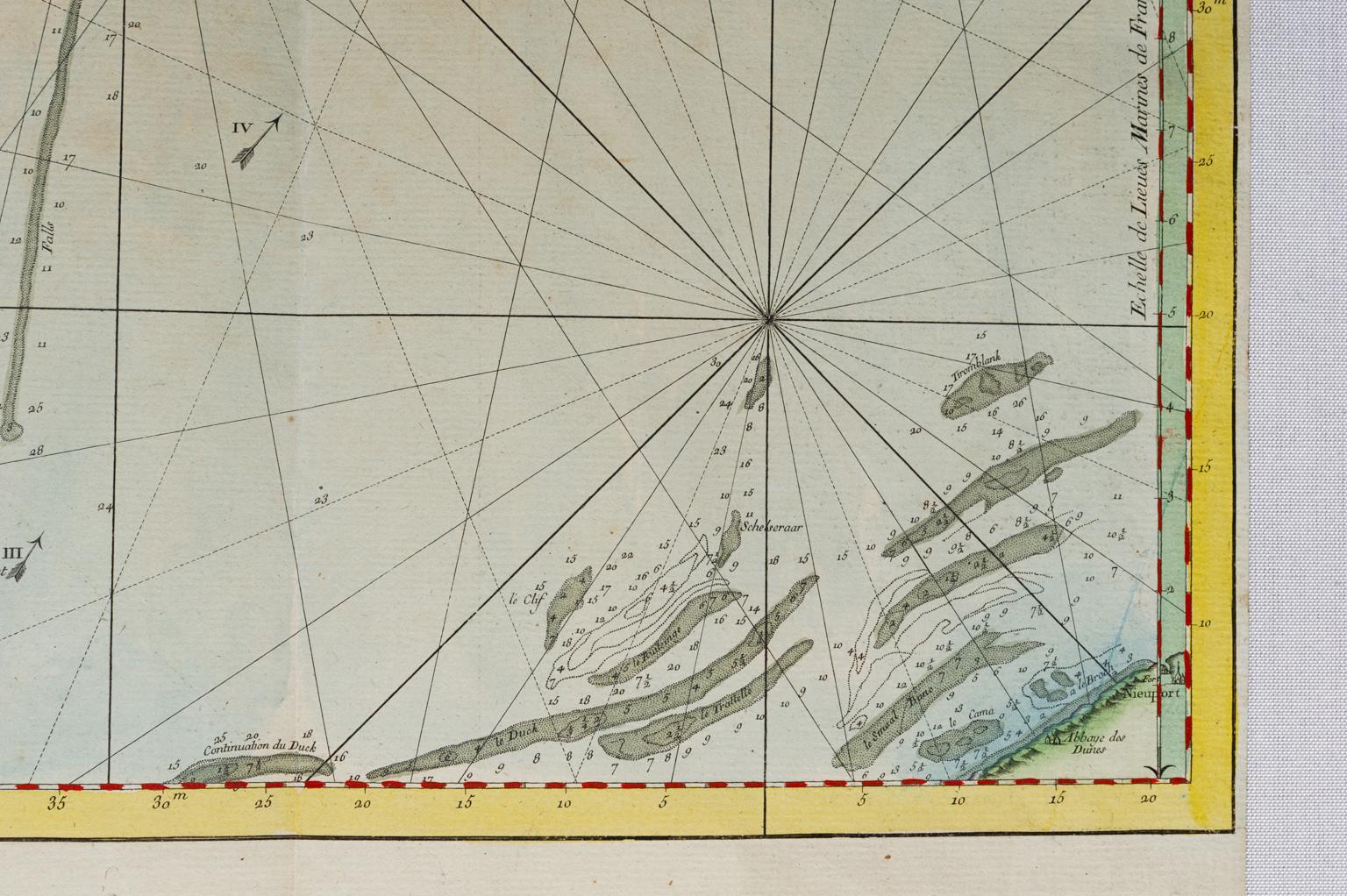 ST/426 - Antike französische Karte des Mündungsgebiets der Themse, Karte von 1769 -

