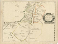 Antique Map Holy Land & Jerusalem — Patriarchatus Hierosolymitani, c1652