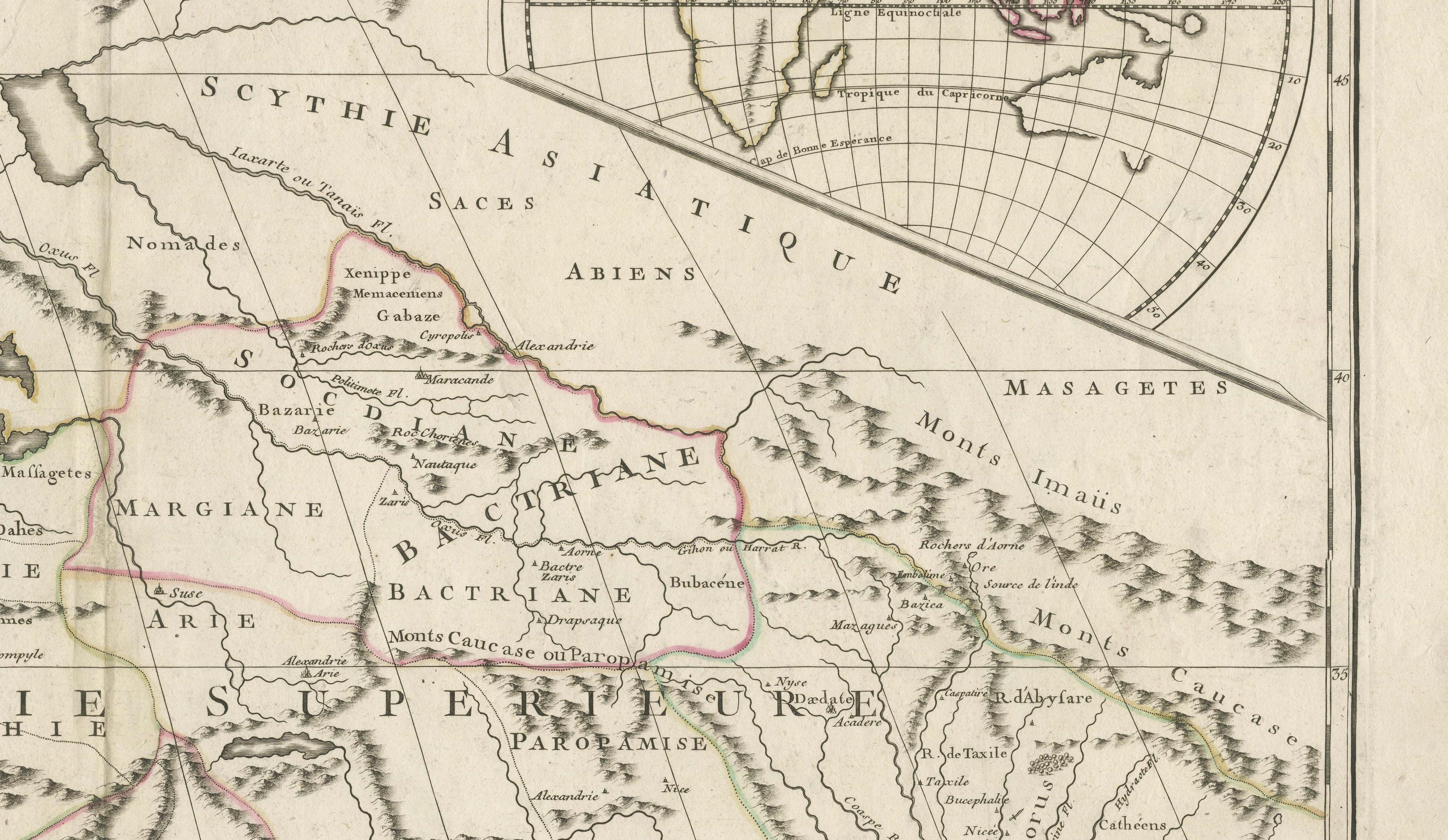 Antique Map Near East & Persia, Ancient Monarchies – Delamarche c.1795