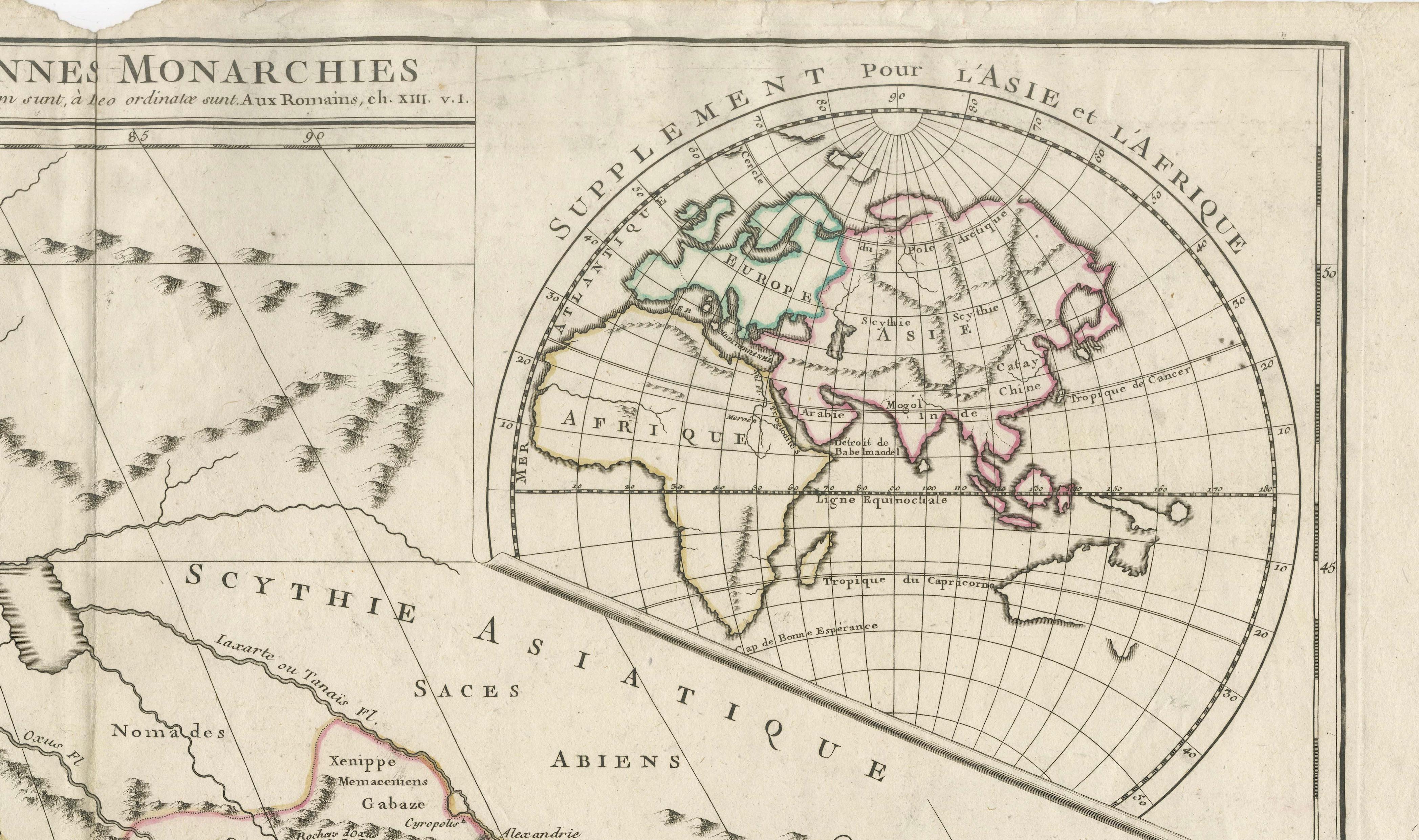 Antique Map Near East & Persia, Ancient Monarchies – Delamarche c.1795