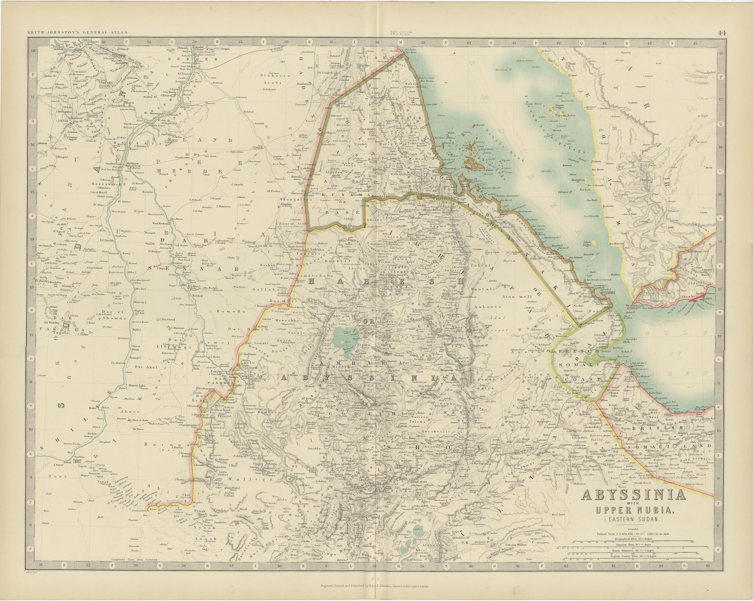 upper nubia map